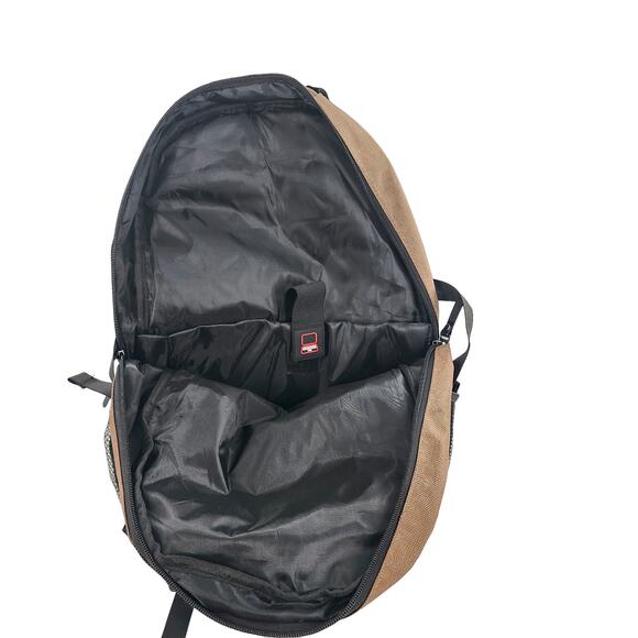 NRA Computer Backpack Laptop Bag Tactical Military Polyester Pack Khaki Brown - Picture 3 of 12